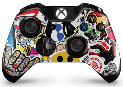 giZmoZ n gadgetZ Xbox STICKERBOMB Console Skin Decal & 2 Controller Skins, Vinyl, GNG-XB-STICKERBOMB-SKINS