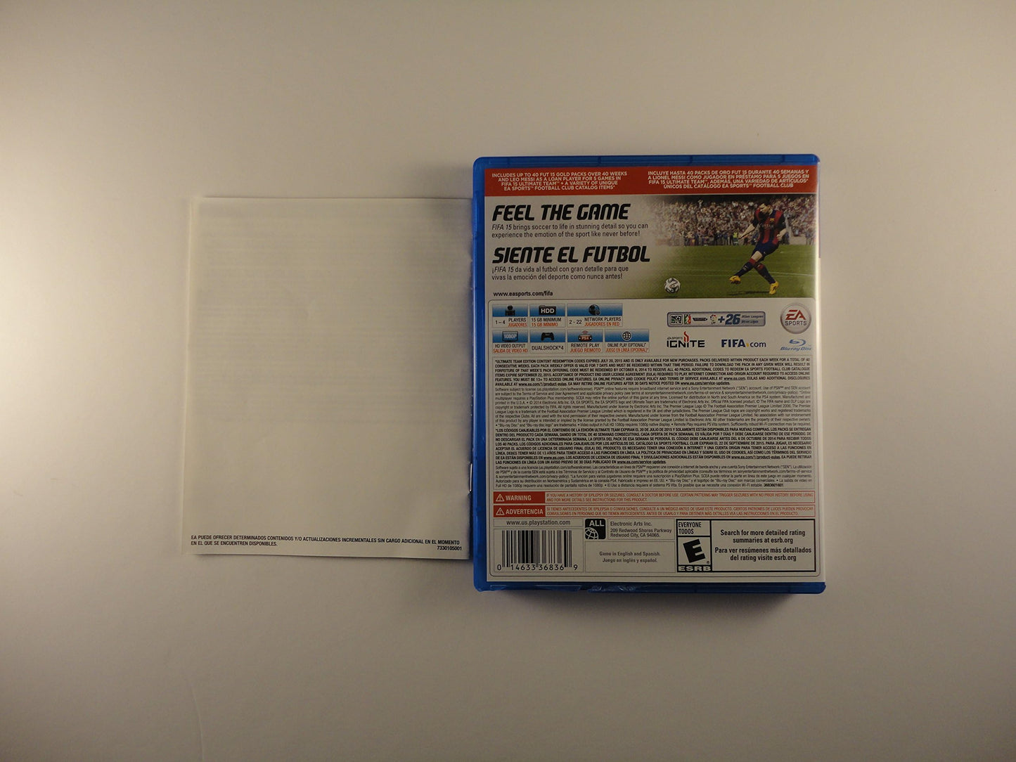 Electronic Arts FIFA 15 - PlayStation 4 Game, Model 73301, Sports Simulation, Action-Packed Gameplay