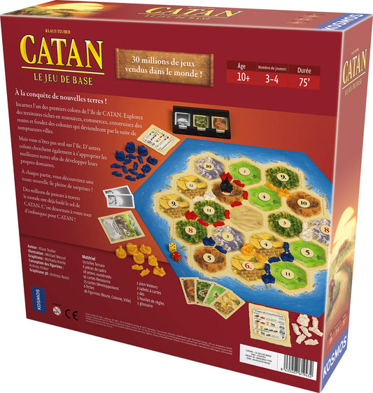 Asmodee Catan Board Game - Base Game 10+ Years, Multicolored, 29.5 cm x 7.3 cm x 29.5 cm, Model FICAT