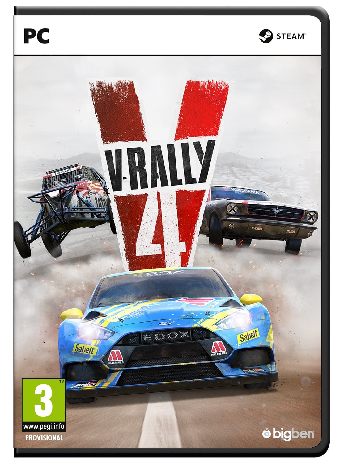 Bigben V-Rally 4 Videogioco PC - Racing Game for PC - Model PCVRALLY4IT - White Color