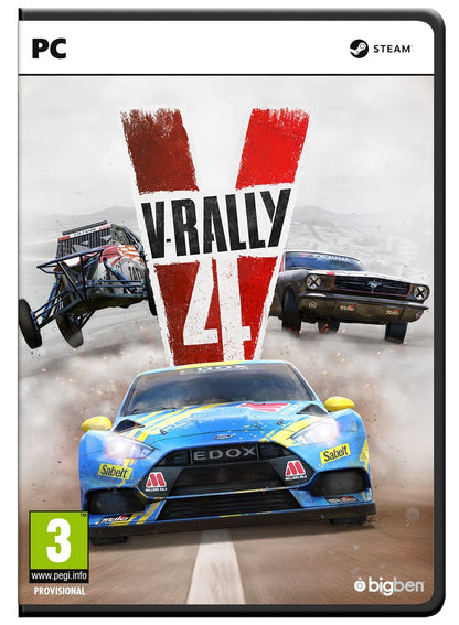 Bigben V-Rally 4 Videogioco PC - Racing Game for PC - Model PCVRALLY4IT - White Color