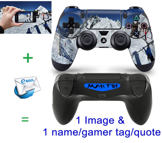 giZmoZ n gadgetZ Custom PS4 Controller Skin - Full Wrap Vinyl Decal, GNG-PS4-CUSTOM-Cont, Personalized Design