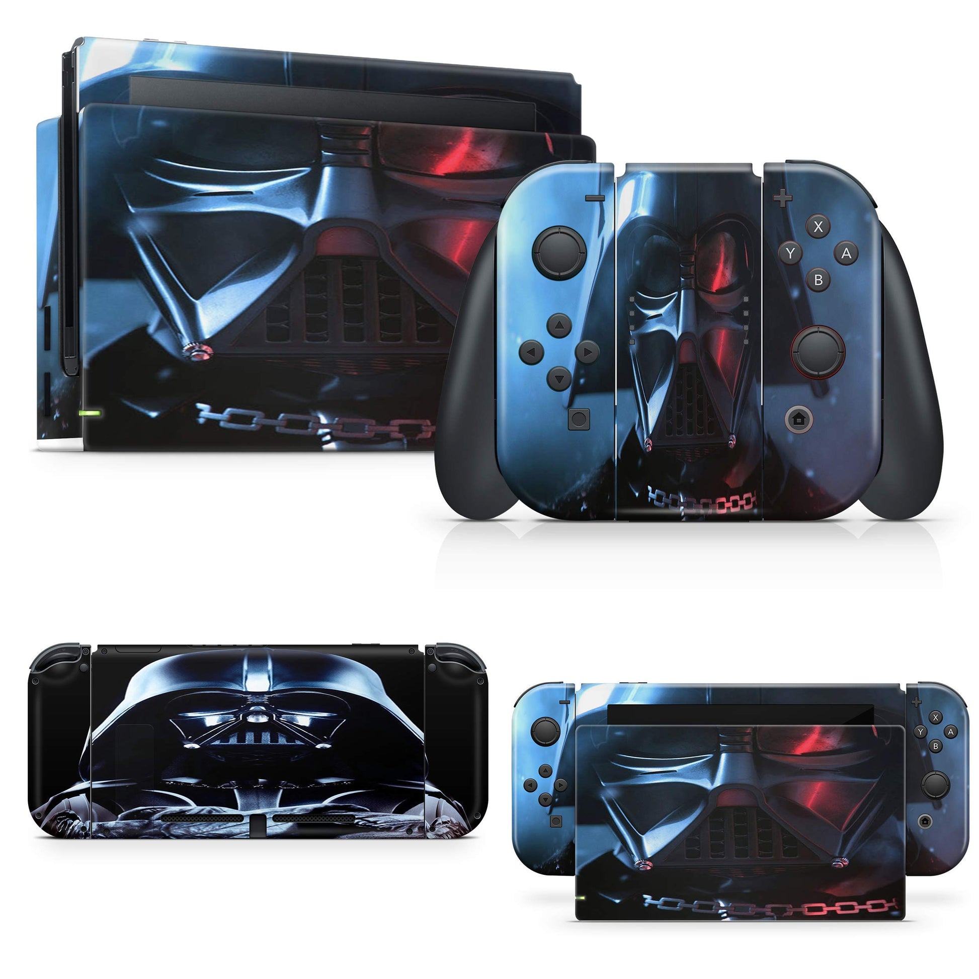 giZmoZ n gadgetZ Vader Skin Decal Vinyl Sticker for Nintendo Switch + Controller - Darth Vader, Model GNG-Switch-VADER-SKINS
