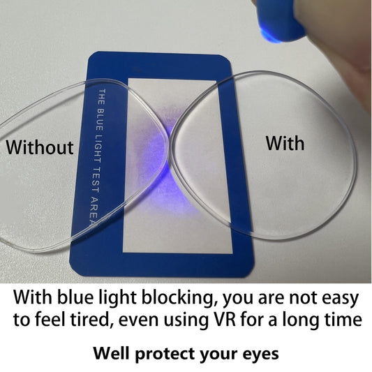 IOOIOO Blue Light Blocking Lenses for Meta Quest 3/2 - Magnetic Anti-Blue Light Protector - Black