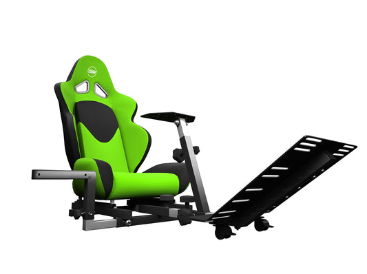OpenWheeler Racing Seat Gaming Chair, Gear Shifter Mount, 37D x 23W x 16H in, Green, Model OW-SV1FG