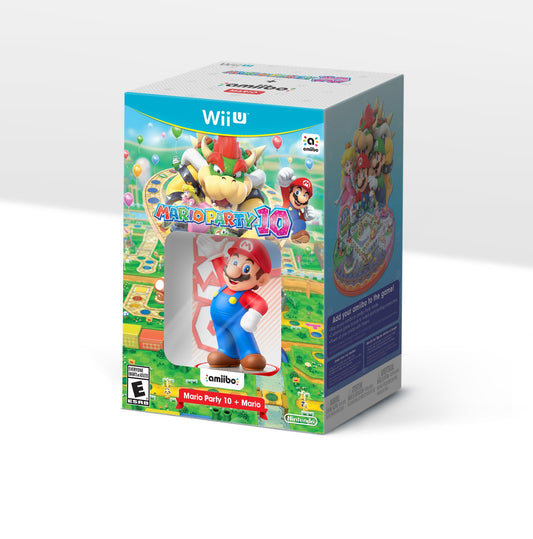 Nintendo Mario Party 10 Bundle with Mario amiibo - Wii U, WUPRABAE, Fun Multiplayer Gaming Experience