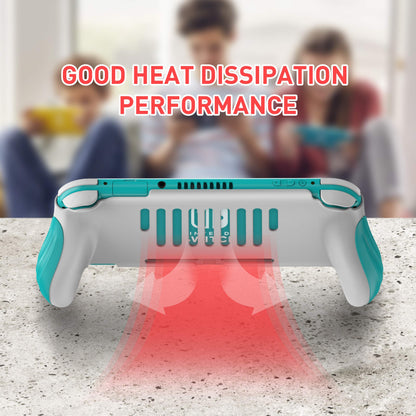 MEQI Grip Case for Nintendo Switch Lite - Ergonomic, Protective Cover, Turquoise, Model US-NSLGC02, Comfortable Design