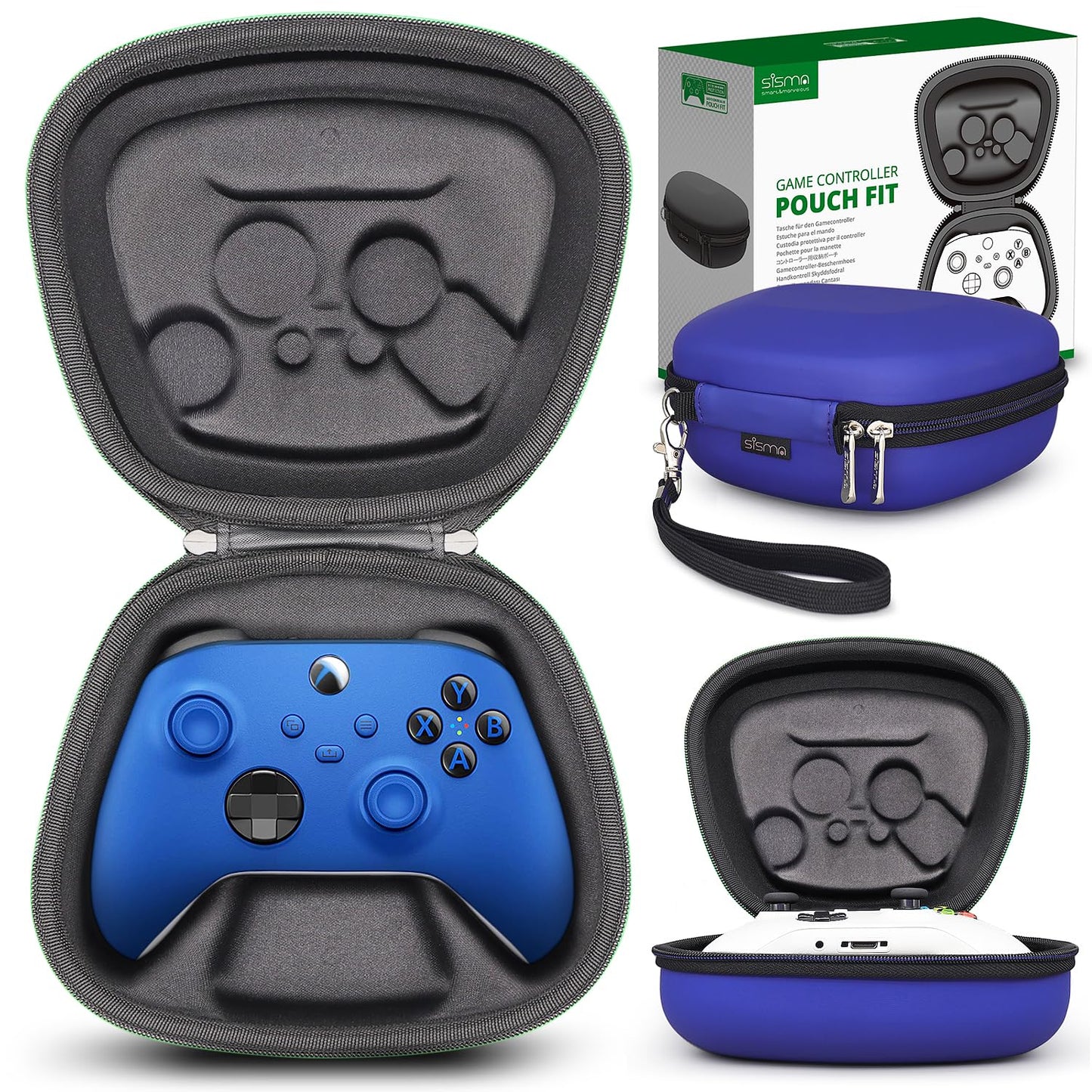 sisma Carry Case Compatible with Xbox Series X/S & Core Wireless Controller  Xbox Controller Holder Travel Protective Case Home Safekeeping Storage Bag