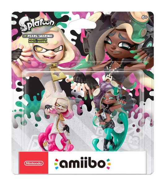 Nintendo Amiibo Pearl & Marina 2-Pack - Model NVLEAE2D - White Color - GameCube Compatible