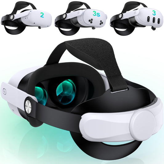 NinjajoyOX Head Strap for Meta Quest 3S/Quest 3/Quest 2  Adjustable Elite Strap Replacement for Enhanced Comfort Support of VR Headset