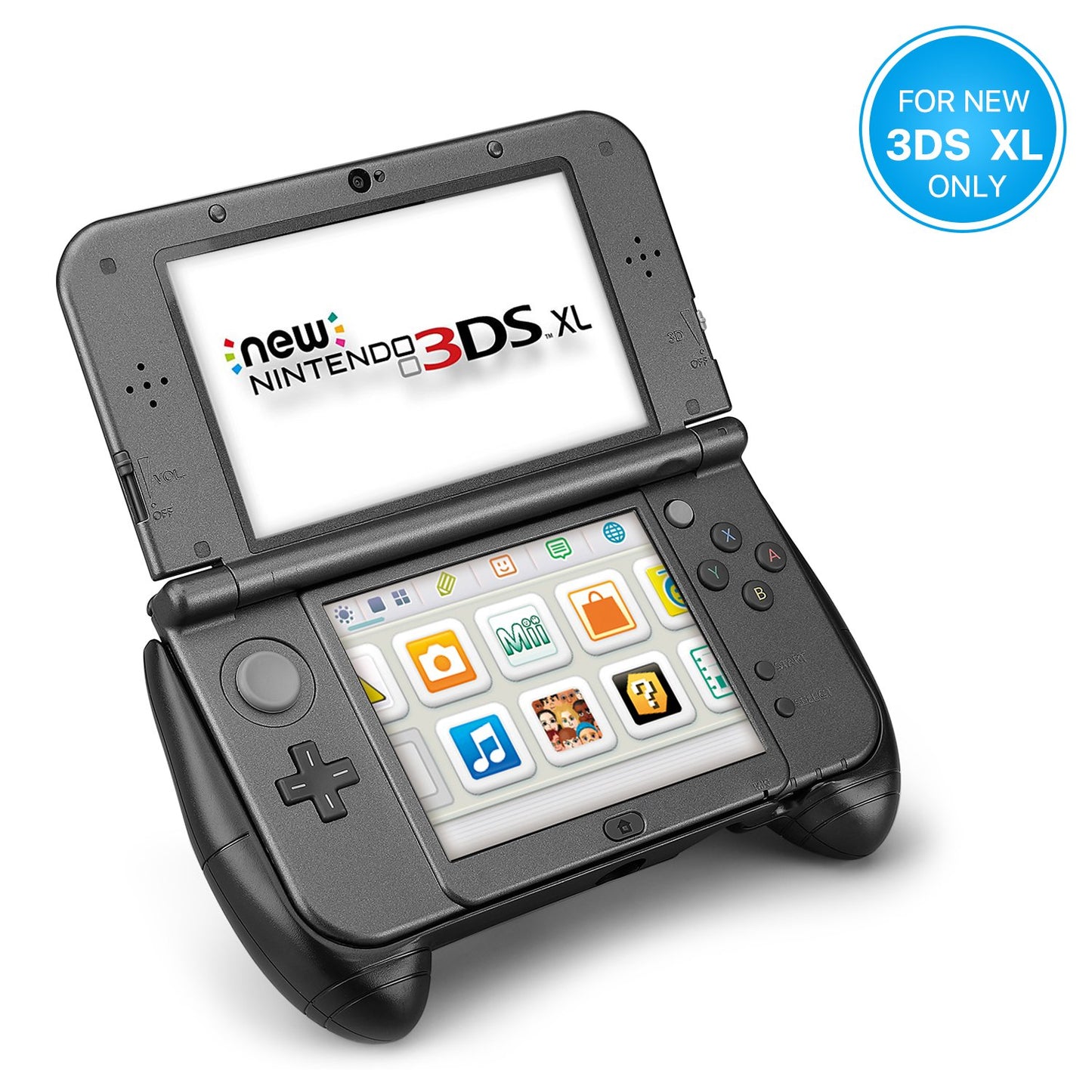 TNP New Nintendo 3DS XL Hand Grip - Protective Cover Skin Controller Grip Case Ergonomic Comfort Anti Slip Handle Console Grip with Kick-Stand for New Nintendo 3DS XL LL 2015 Model