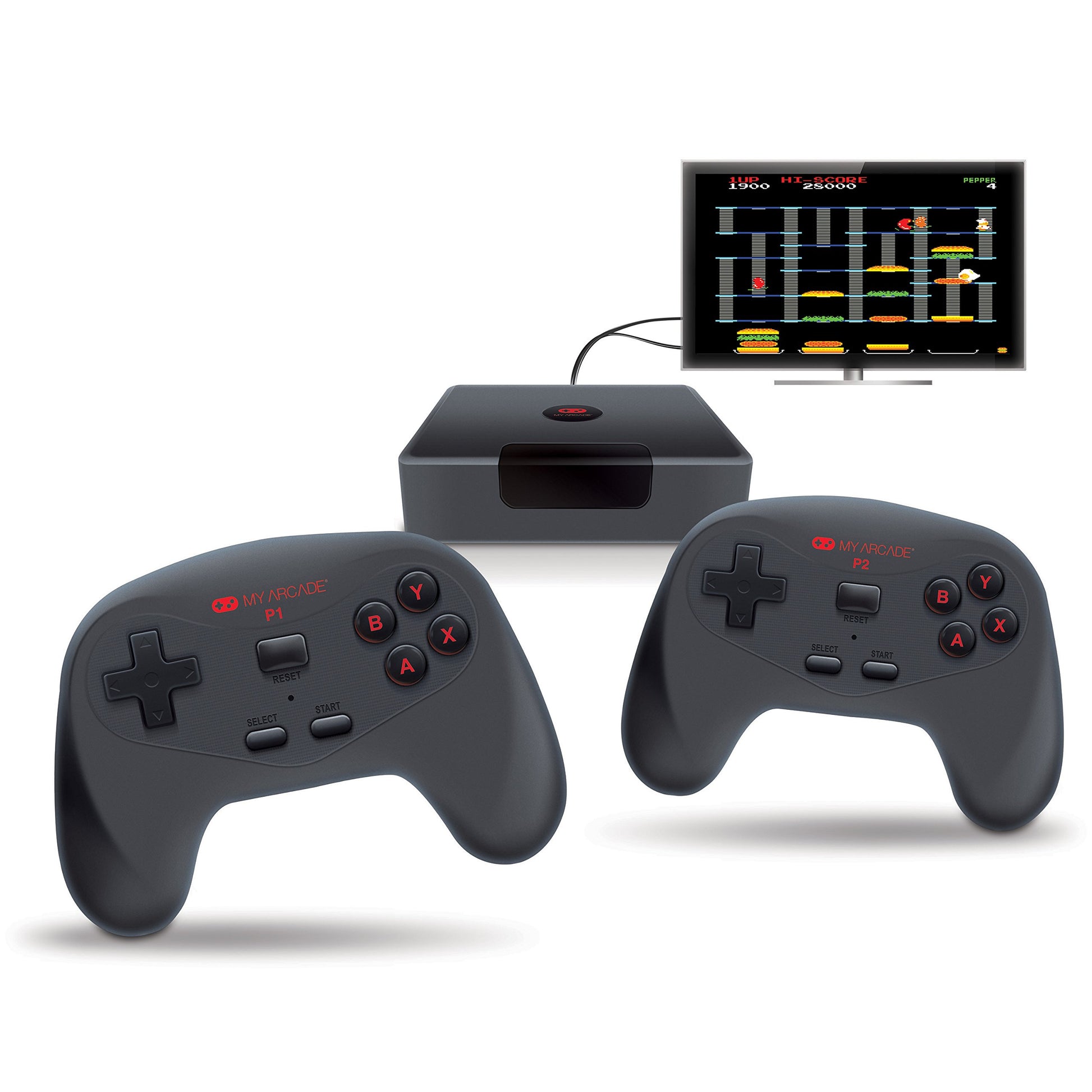My Arcade Bionik Game Station Console - Wireless, Includes 2 Controllers, Black, Model 57320