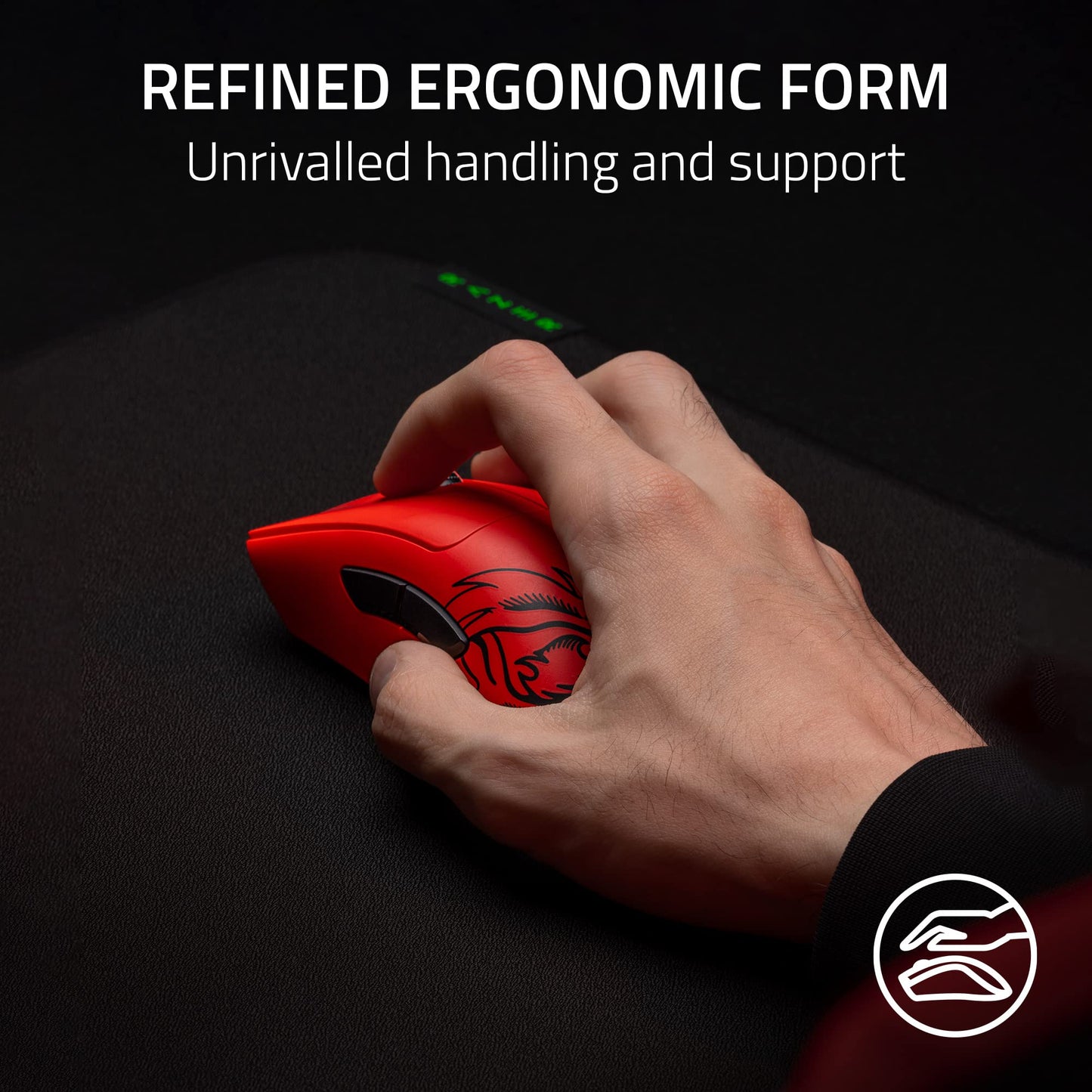 Razer DeathAdder V3 Pro Wireless Gaming Mouse - 63g, Focus Pro 30K Sensor, 5 Buttons, 90 Hr Battery, Faker Edition