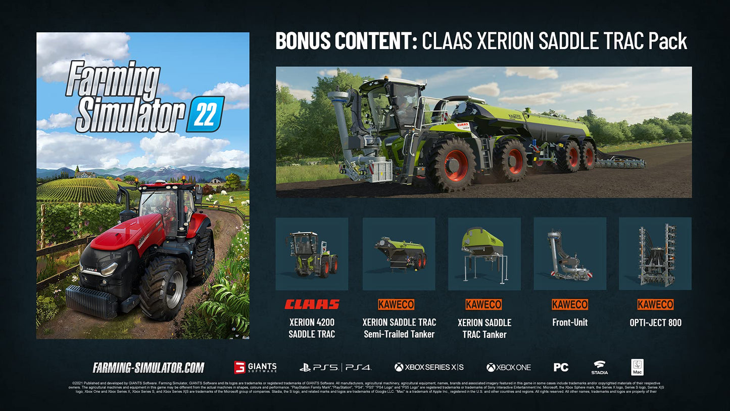 GIANTS Software Farming Simulator 22 - PS5 - PlayStation 5 - Multi-Colored - Model 884095202064