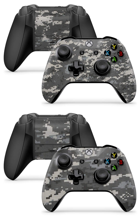2 x Digital CAMO Xbox Controller Skins - Full Wrap Vinyl Sticker for Xbox One X, S & One
