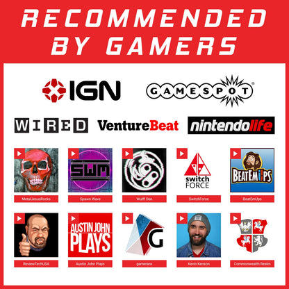 Satisfye ZenGrip Ronin White Dockable Switch Grip - Ergonomic & Comfortable Joy-Con Controller Accessory