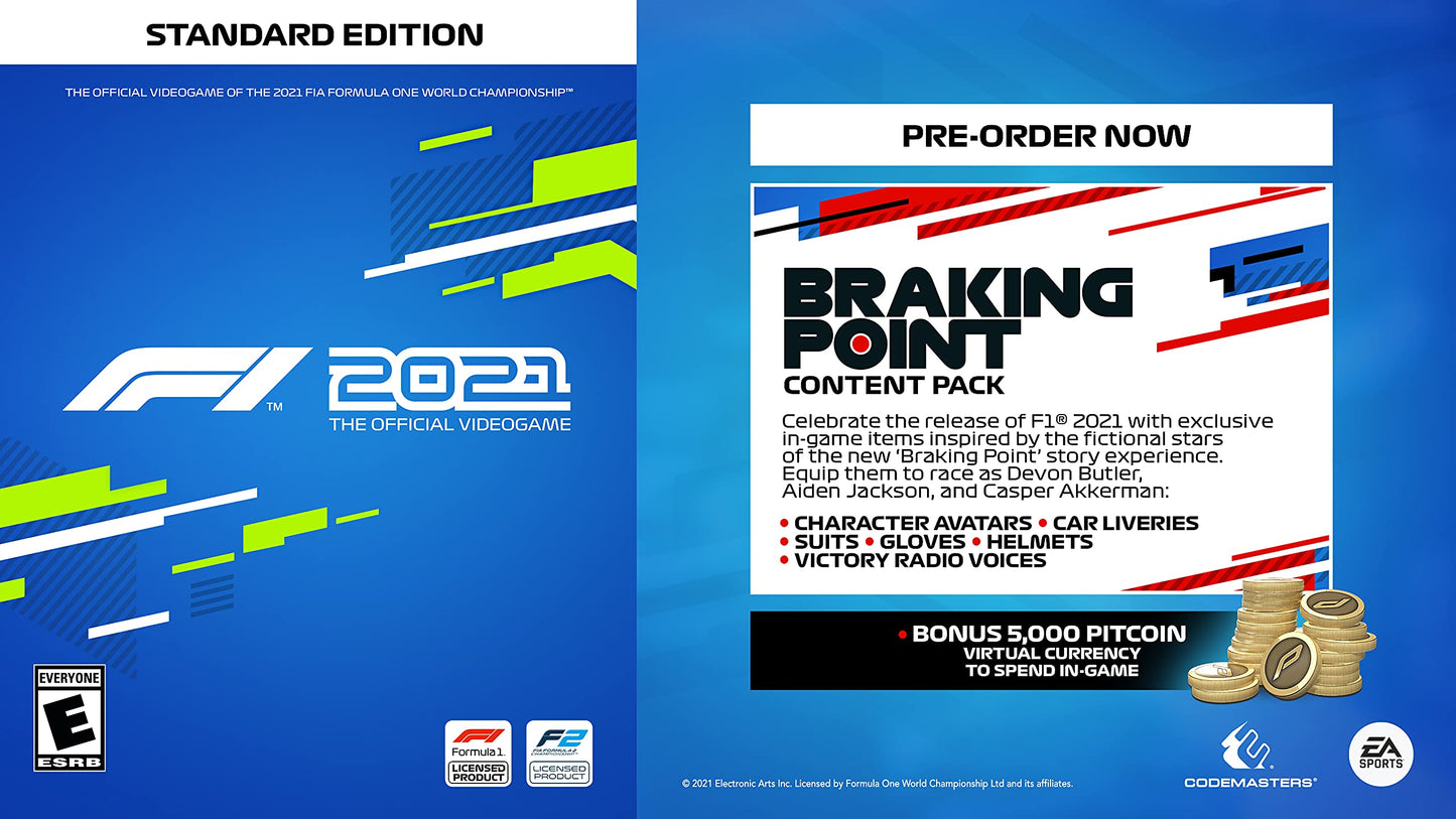 Electronic Arts F1 2021 Racing Game for PlayStation 4 - Model 74687