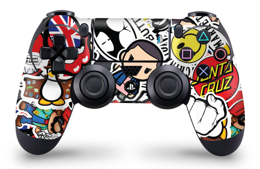 giZmoZ n gadgetZ 2 x STICKERBOMB PS4 Controller Skins - Full Wrap Vinyl Sticker