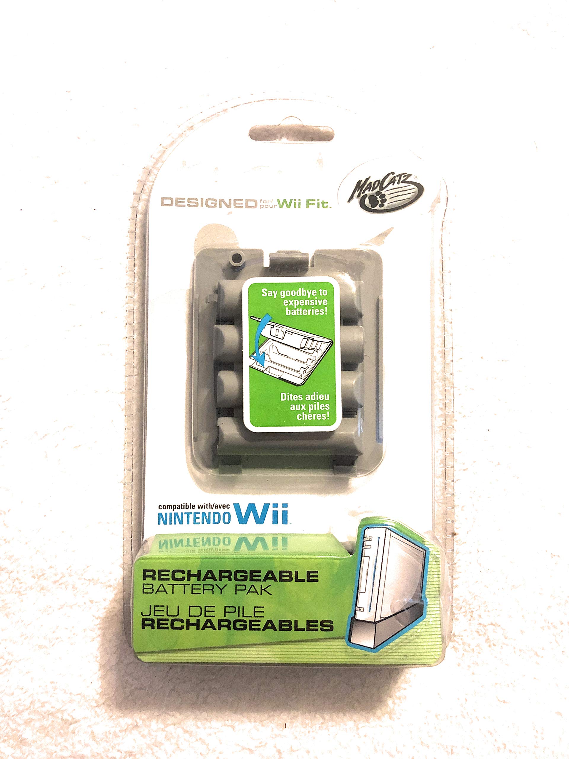 Mad Catz Wii Rechargeable Battery Pak for Wii Fit - Model MOV057720/04/1