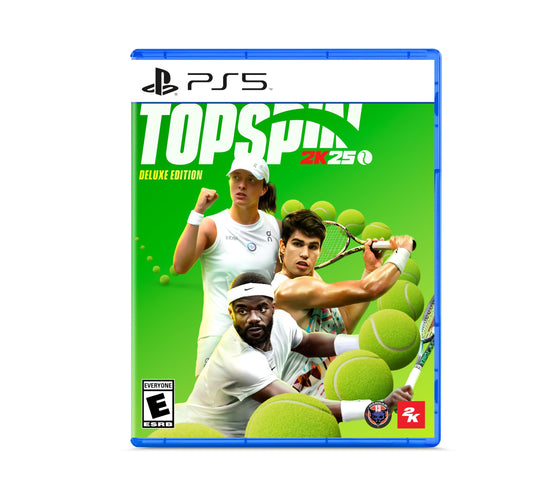 2K Top Spin 2K25 Deluxe Edition - PlayStation 5 Game, Model 313266, Ultimate Tennis Experience