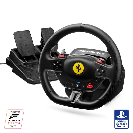 Thrustmaster T98 Ferrari 296 GTB Racing Wheel and Pedal Set (compatible with PS5  PS4 & PC)