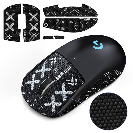 Mouse Anti-Slip Sticker Compatible with Logitech G PRO X Superlight Wireless Gaming Mouse  Mouse Anti Slip Grip Tape DIY  Mouse Anti Sweat Grip  Mouse Pretective Skin  Black X