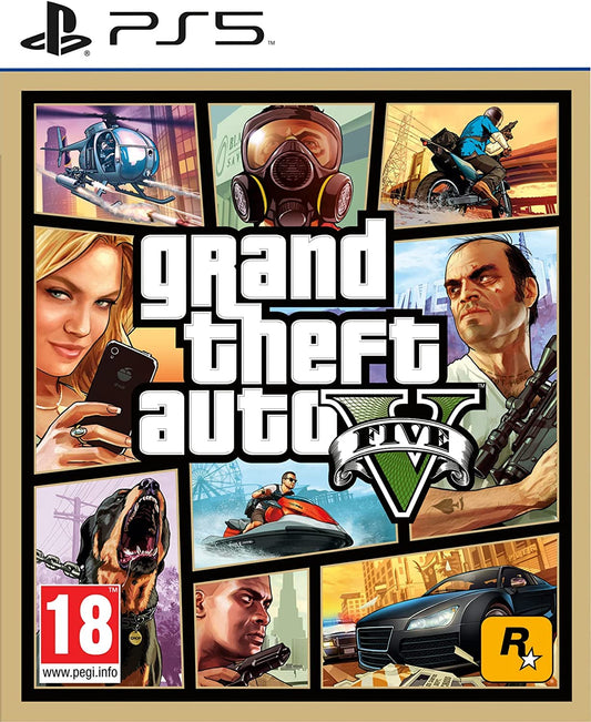 Grand Theft Auto V - Action-Adventure Video Game for PS4/Xbox One/PC