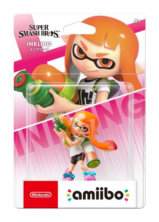 Nintendo Amiibo Inkling Girl - Super Smash Bros Series - Original Version - Model NVLCAACZ