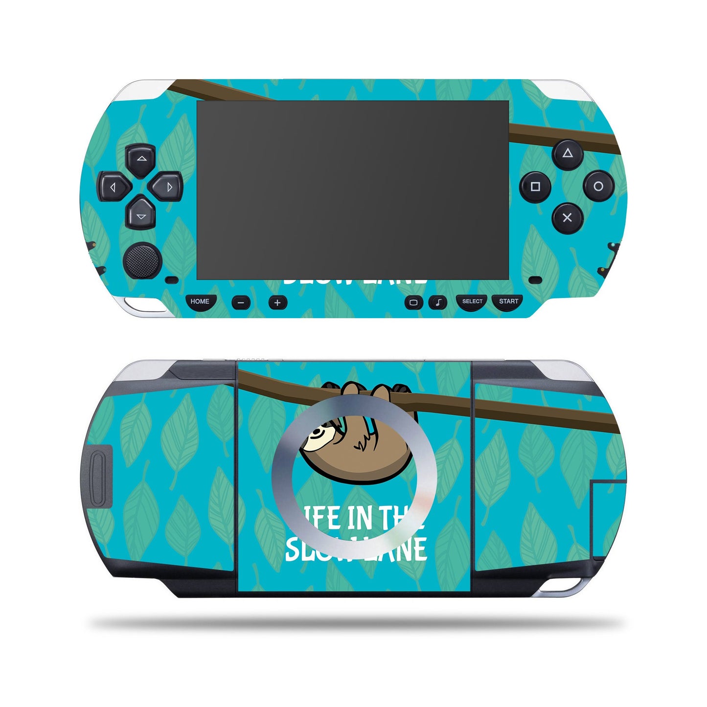MIGHTY SKINS Skin for Sony PSP – Slow Sloth | Durable Vinyl Decal Wrap | Easy Apply & Remove