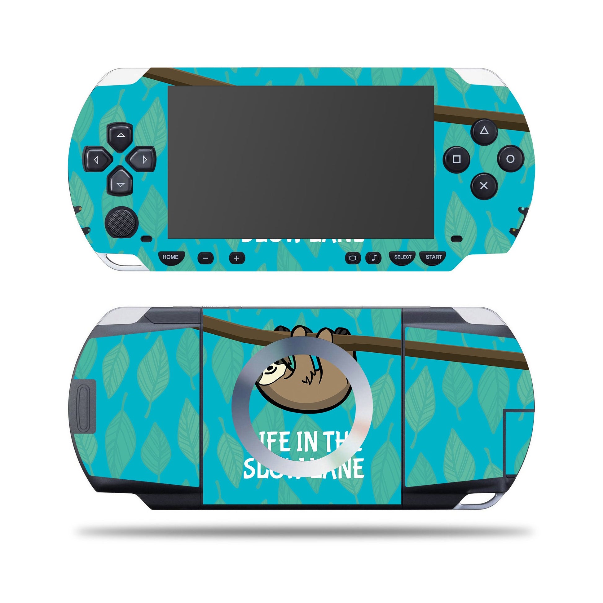 MIGHTY SKINS Skin for Sony PSP – Slow Sloth | Durable Vinyl Decal Wrap | Easy Apply & Remove