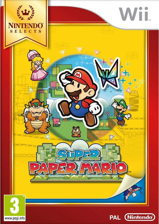 Nintendo Selects: Super Paper Mario for Nintendo Wii - Model 78349, Classic Adventure Game