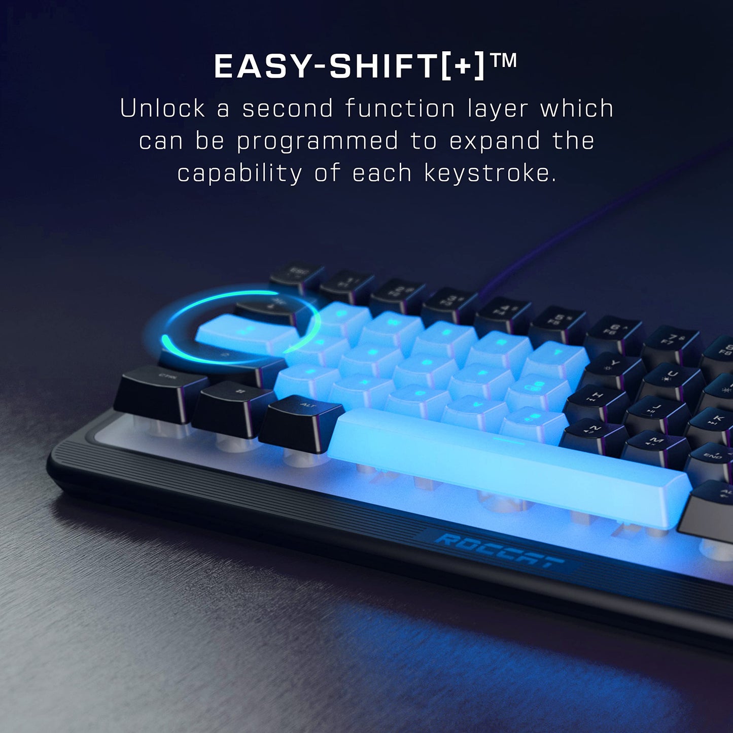 ROCCAT Magma Mini 60% RGB Gaming Keyboard - Black, Membrane Keys, Programmable Layers, Anti-Ghosting, Spill Resistant, Model ROC-27-042