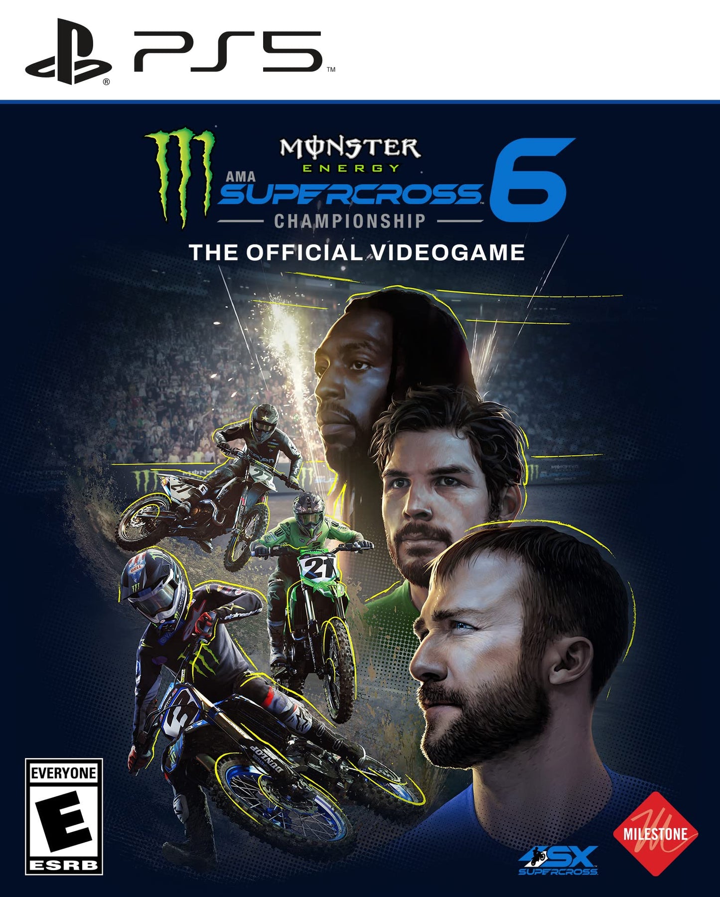 Deep Silver Monster Energy Supercross 6 for PlayStation 5 - Exciting Racing Action, PLao1113726PS5 Model
