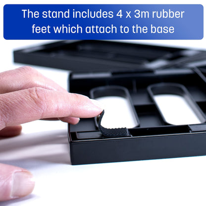 ADZ Game Storage Tower for 36 Games & Blu-Ray Disks - Black - Model ADZP4-006