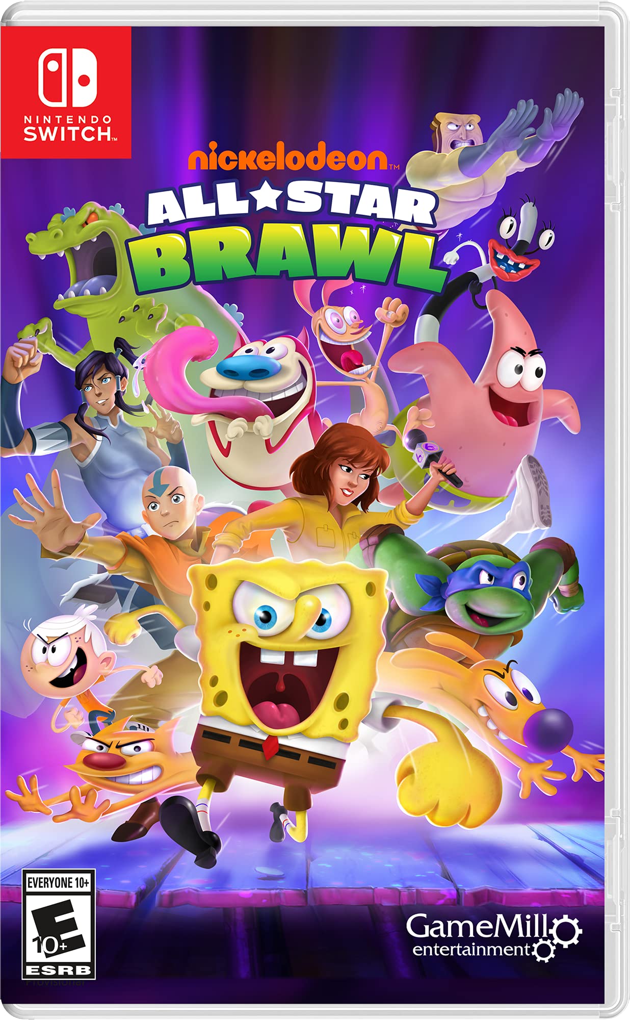 Game Mill Nickelodeon All Star Brawl for Nintendo Switch - Exciting Multiplayer Action, Model 856131008527