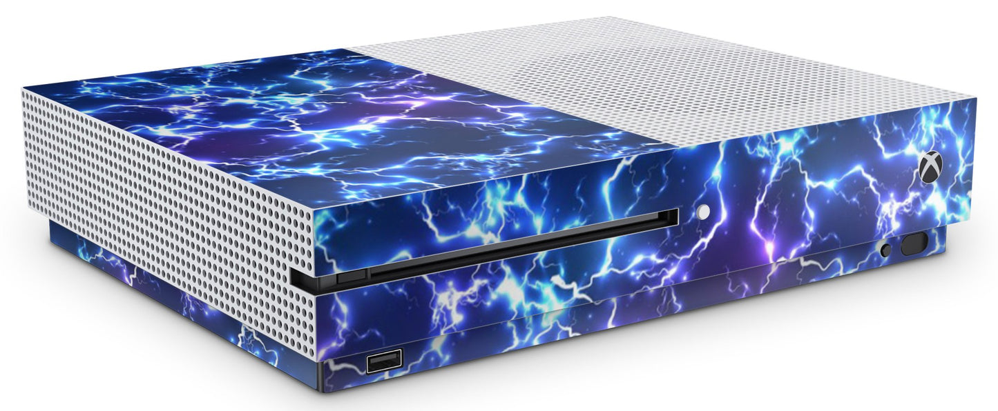 giZmoZ n gadgetZ Xbox One S Electric Storm Full Wrap Skin Vinyl Sticker - GNG-XBS-ELEC-SKINS