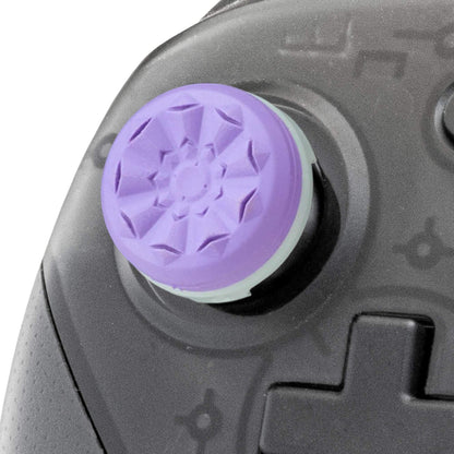 KontrolFreek FPS Freek Galaxy Thumbsticks for Nintendo Switch - 1 Mid-Rise, 1 High-Rise Concave, Purple, Rubber