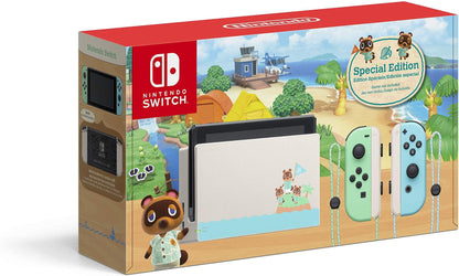 Nintendo Switch - Animal Crossing: New Horizons Edition - Green and Blue - Model HADSKEAAA