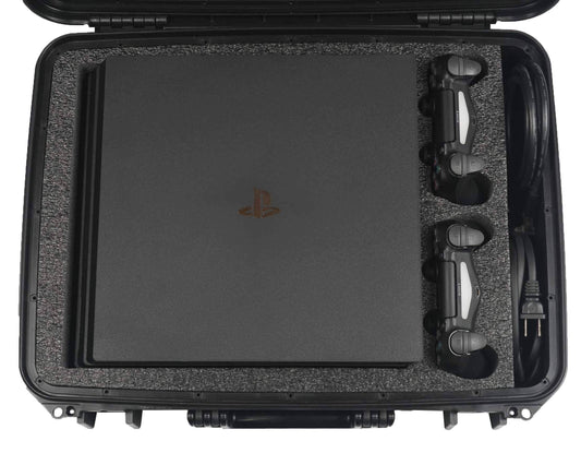 Case Club Waterproof Gaming Travel Case for PS4 Pro - Black, 18.29x13.19x4.57 cm, Model CC710SEPS4PRO