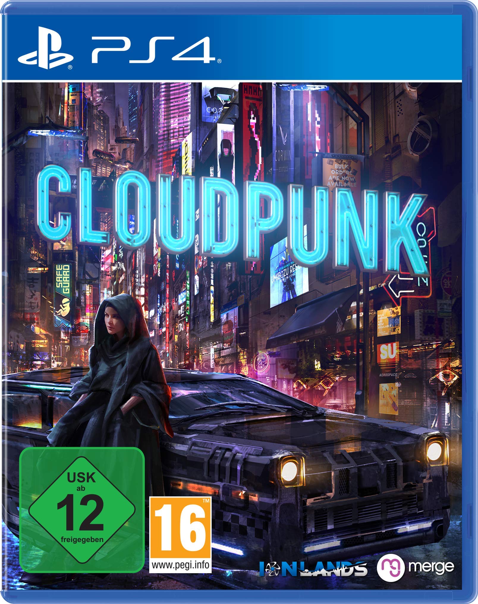 Merge Games Cloudpunk for PS4 - Adventure Game, Model 5060264374311