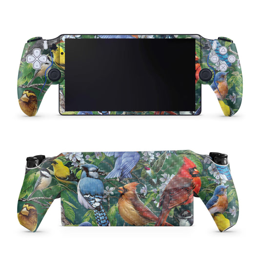 Carbon Fiber Gaming Skin Compatible with PS5 Portal Remote Player - Backyard Gathering - Premium 3M Vinyl Protective Wrap Decal Cover - Easy to Apply | Crafted in The USA by MightySkins