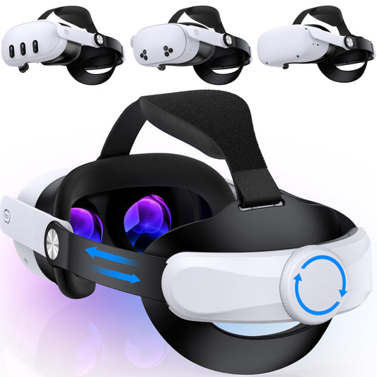 Kawaye for Meta Quest 3S/Quest 2/Quest 3 Head Strap  Adjustable Halo Strap Replacement for Elite Strap  VR Headset Strap Enhanced Support&Comfort Reduce Facial Pressure