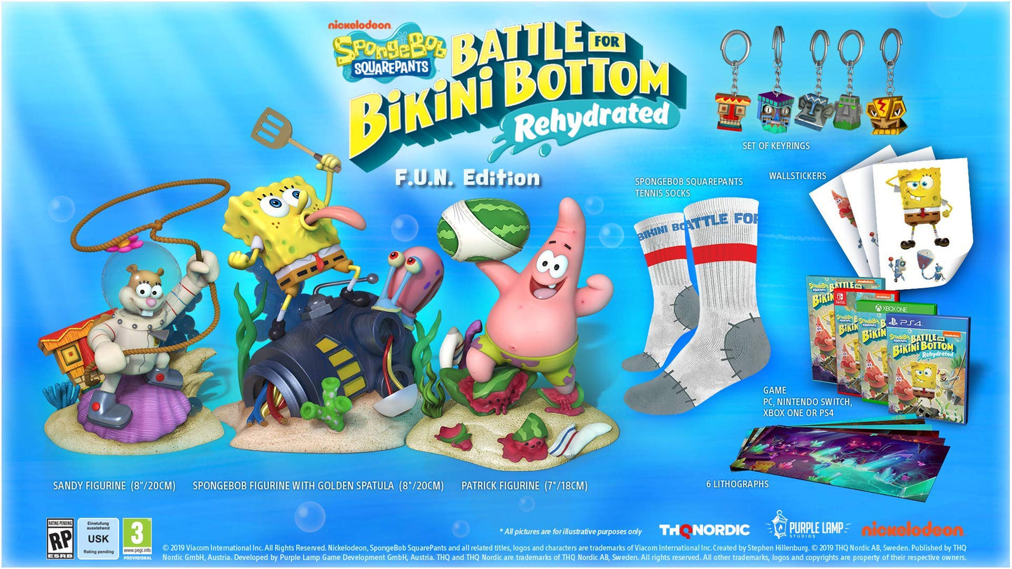 THQ Nordic Spongebob Squarepants: Battle for Bikini Bottom - Rehydrated F.U.N. Edition for Nintendo Switch (Model 22516)