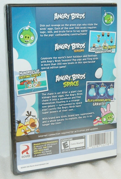 Rovio Angry Birds 3 Pack - Multiple Colors - 5.25" W x 7.5" L x 0.5" H - Model DVDC278