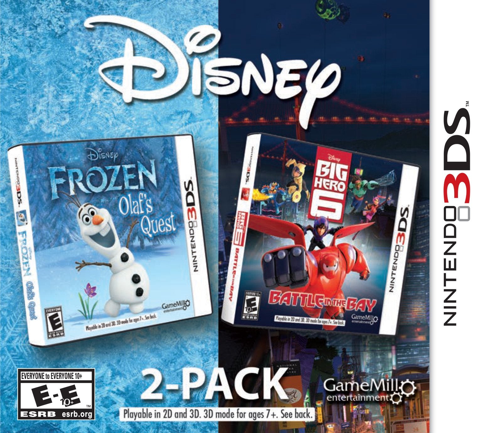 character-themed Frozen & Big Hero 6 2 Pack - Nintendo 3DS