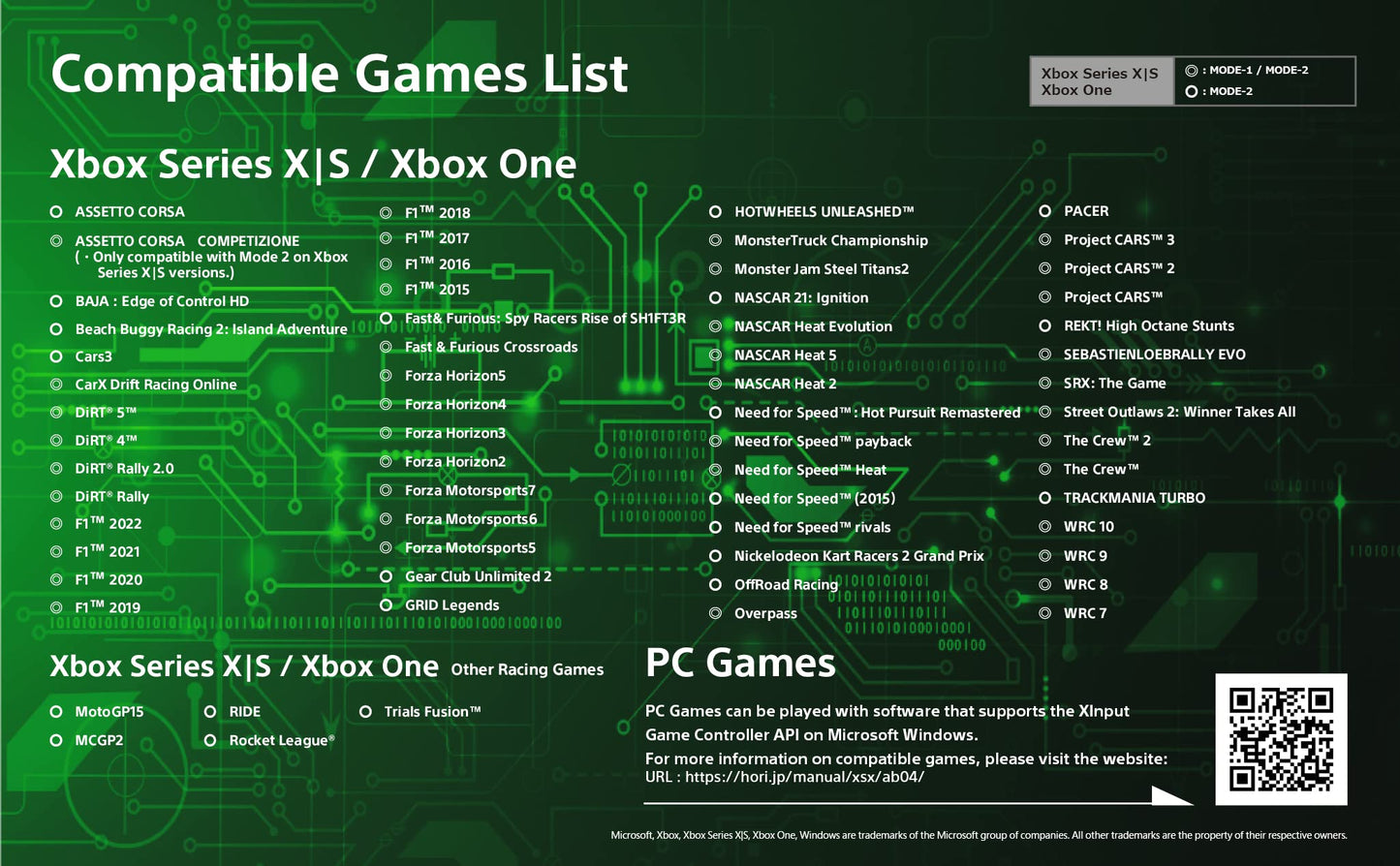 HORI Racing Wheel Overdrive for Xbox Series X|S - Officially Licensed, Black, Model AB04-001U