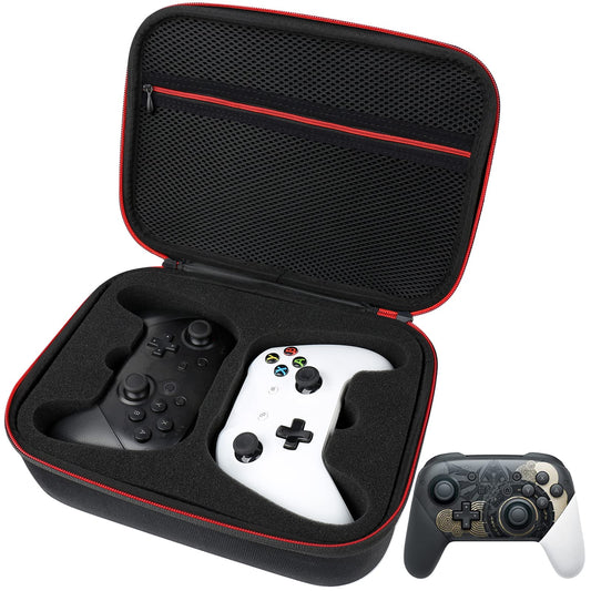Younik Controller Carrying Travel Case  Protective Hard Case for 2 Universal Controllers  Compatible with P5  P4  X-box 1  Switch Pro  Black