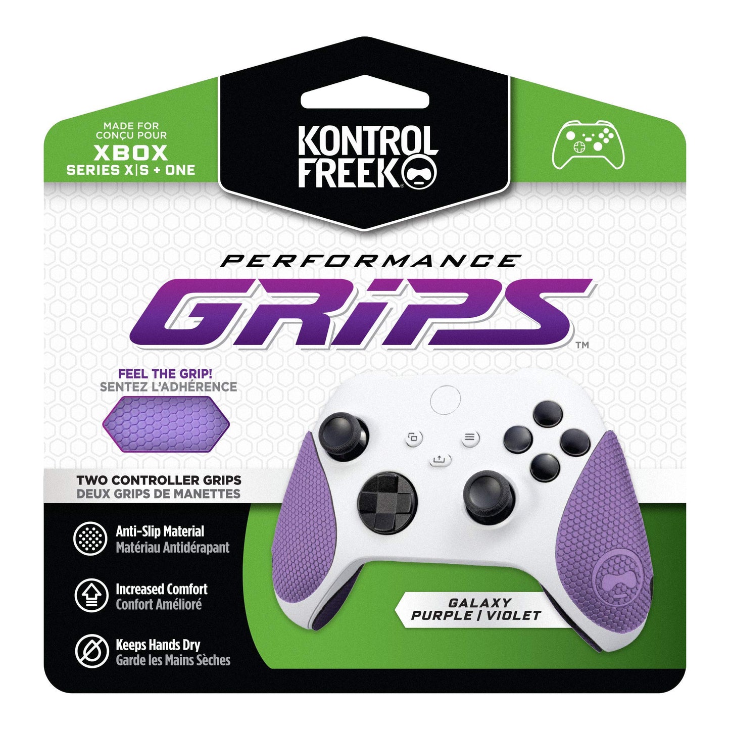 KontrolFreek Performance Grips for Xbox One/Xbox Series X - Galaxy Purple