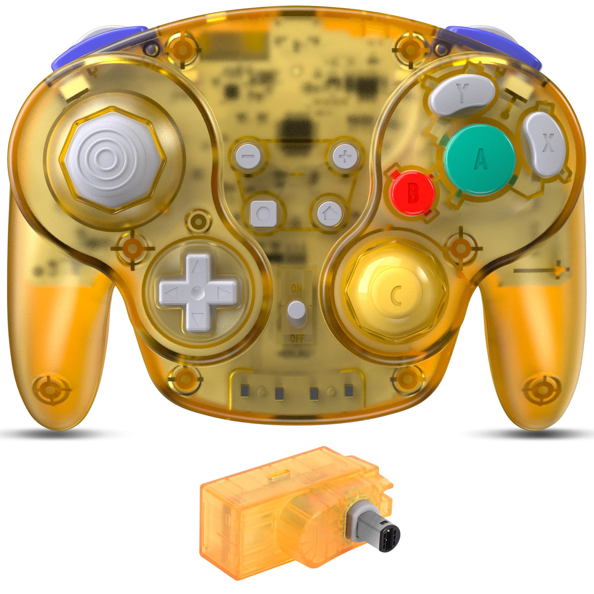 Wireless Gamecube Controlle 2.4 GHz Wireless GameCube Controller for NGC GameCube Console (Built-i ...