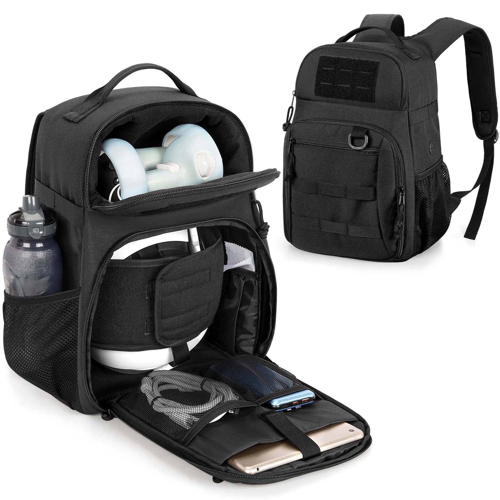 PGmoon Travel Carry Case Compatible with Oculus Meta Quest 2/Quest 3/Quest 3S/VR Elite Strap  Protective Carrying Case Bag with Plenty of Pockets for Controllers & Accessories (Patent Design)